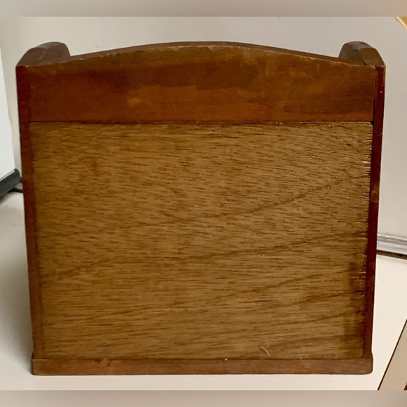 Antique Westgate Stationery Wooden Accordion Sliding Top Letter Mail Box - Picture 6 of 15